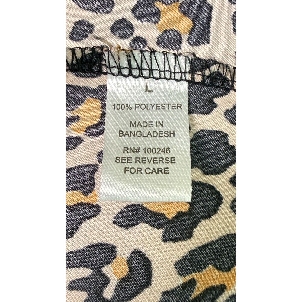 Joan Vass | NWT | Animal Print Leopard Slip Maxi Dress | Sz L - Picture 4 of 7